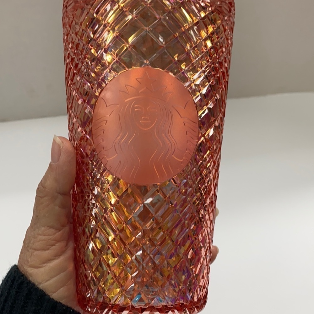 Starbucks 2021 Jewel Diamond Rose Gold Studded 16 oz.
